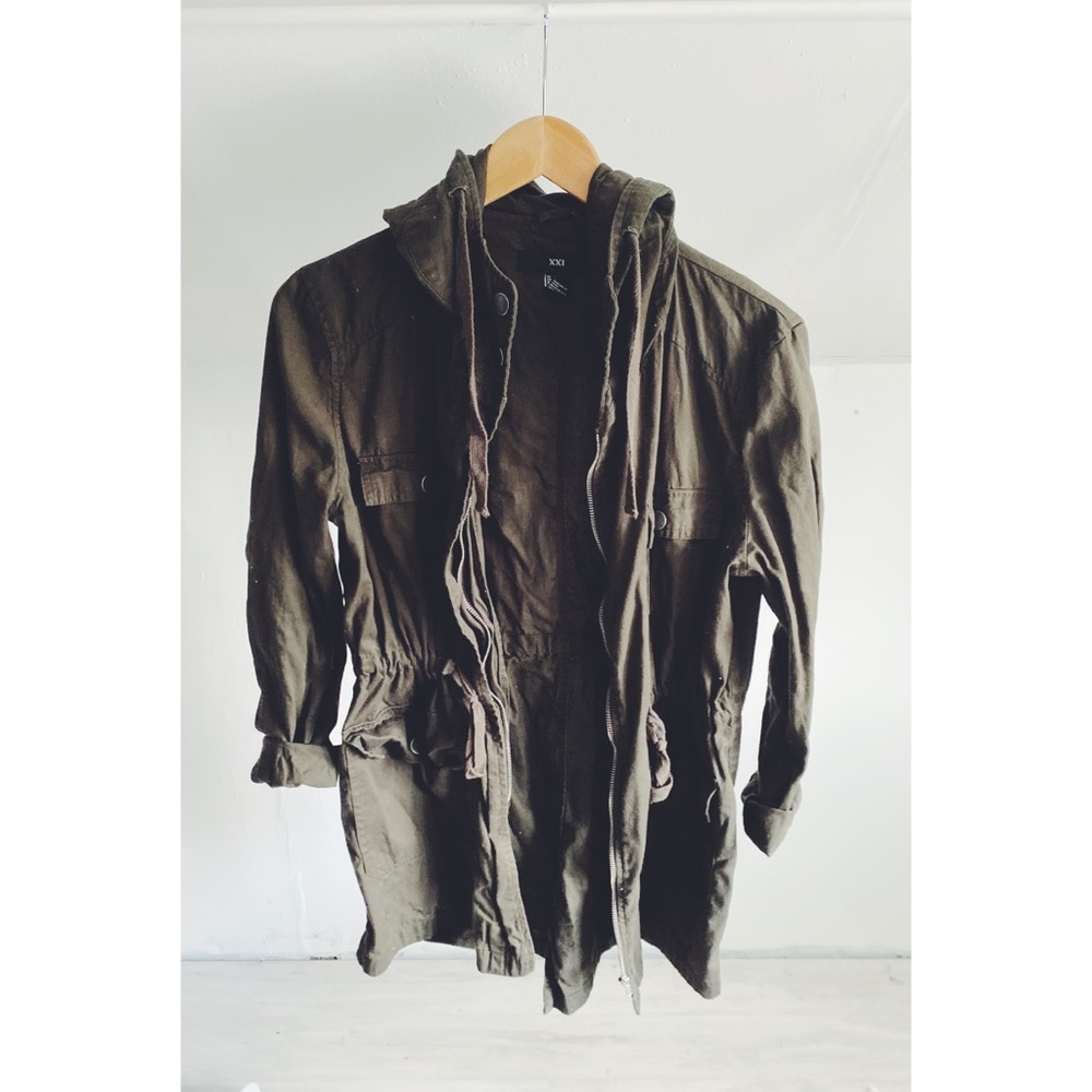 Forever 21 Army Green Anorak Jacket